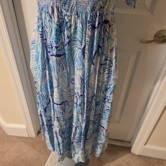 Lilly Pulitzer Smock Maxi Dress Size Medium - Picture 2 of 9